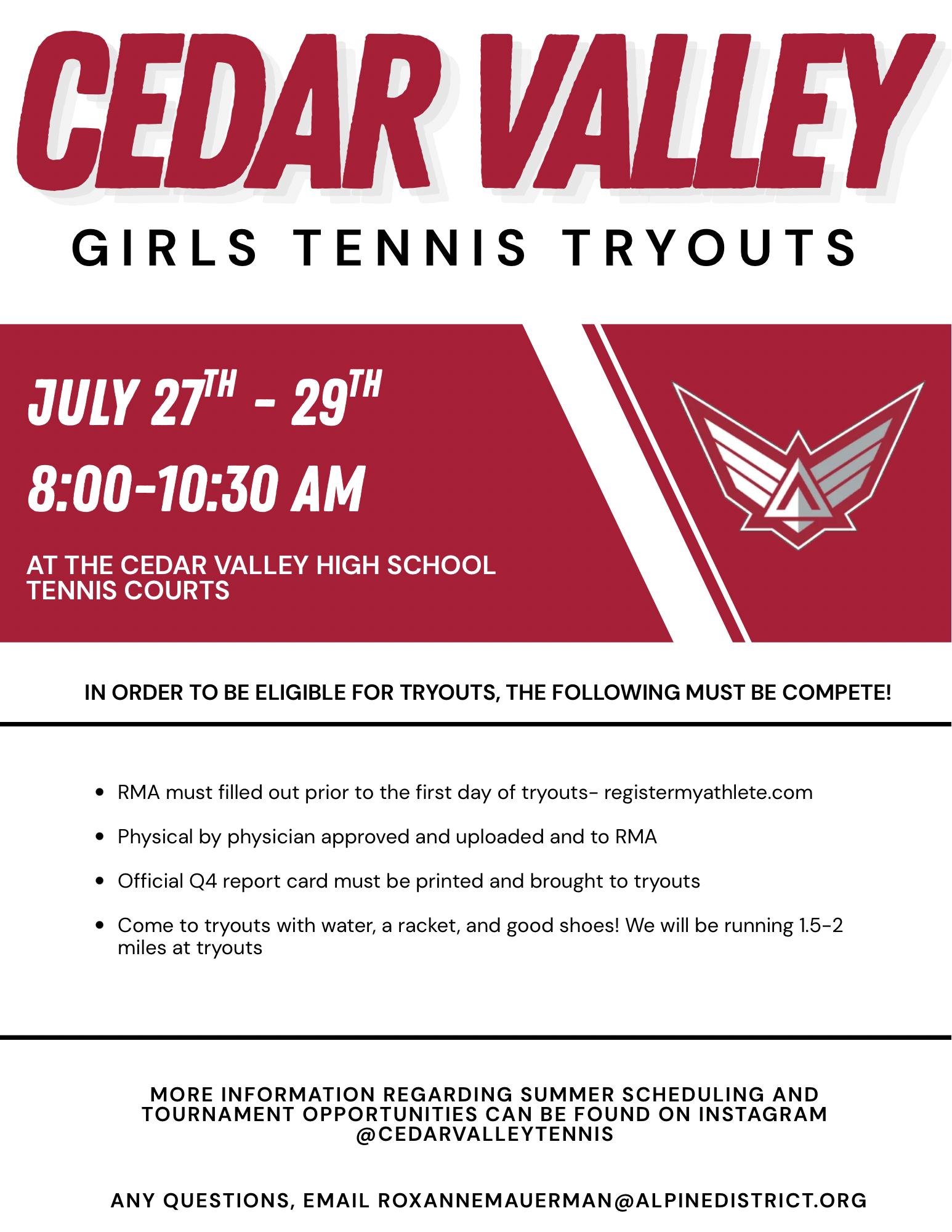 Tennis Tryouts Info 1784567205483